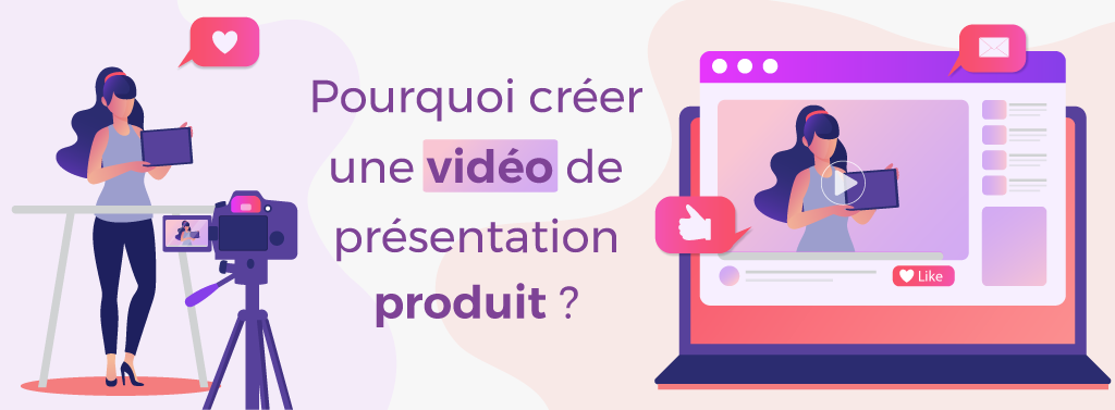 Une illustration d'une présentation d'un produit via la vidéo