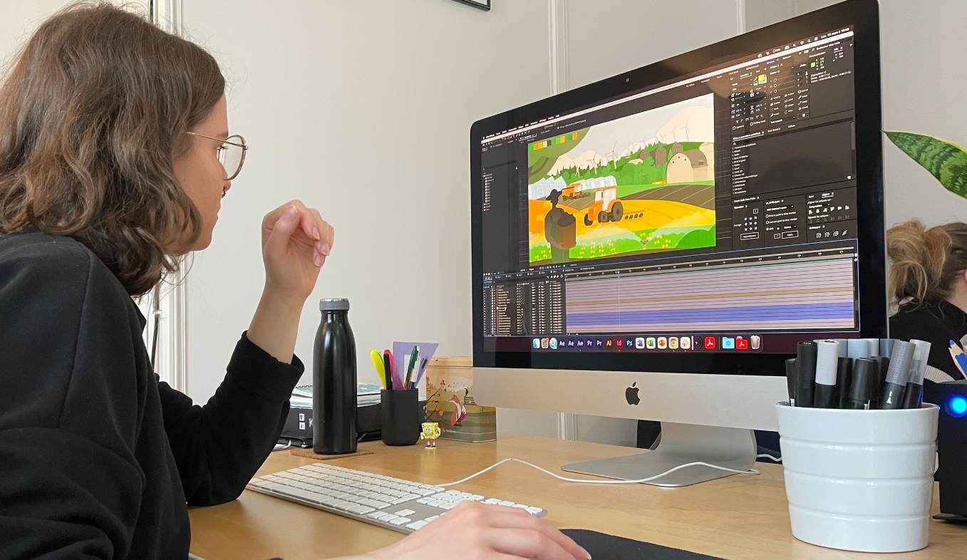 motion designer sur un projet