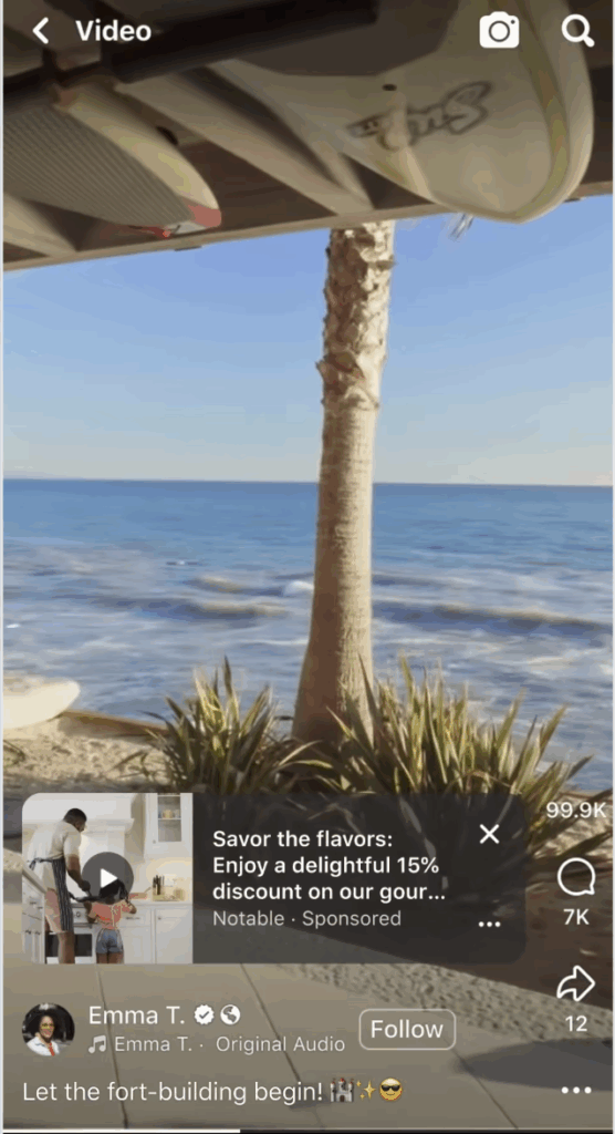 format facebook publicité