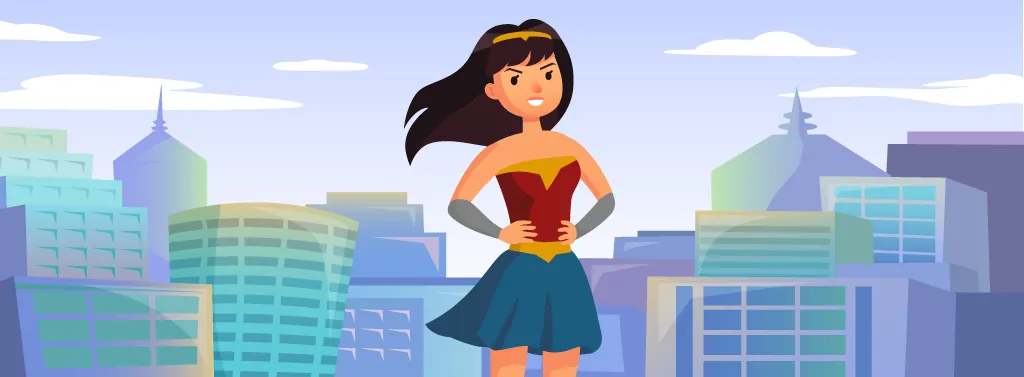 visuel wonder woman réalisé par Chloé Leperre