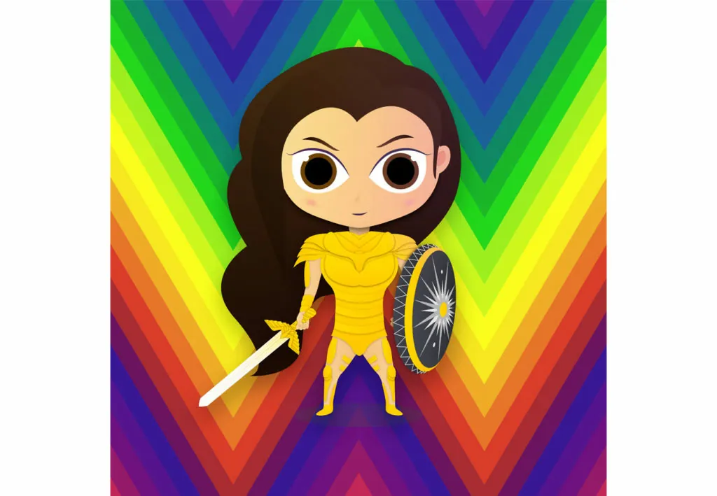 création graphique inspiré du film WW84